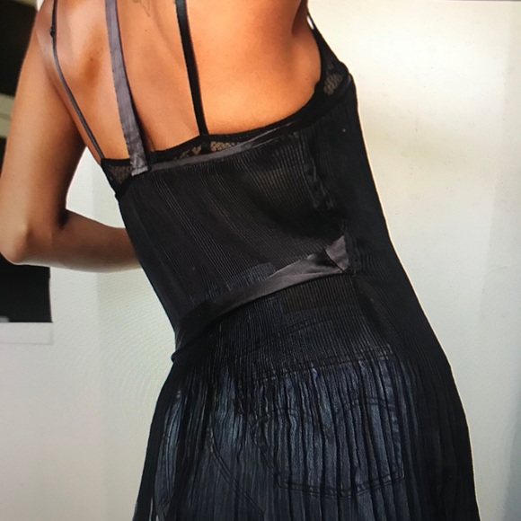 Free People XS Lana Wrap Top Black Sheer/unlined - Picture 11 of 16